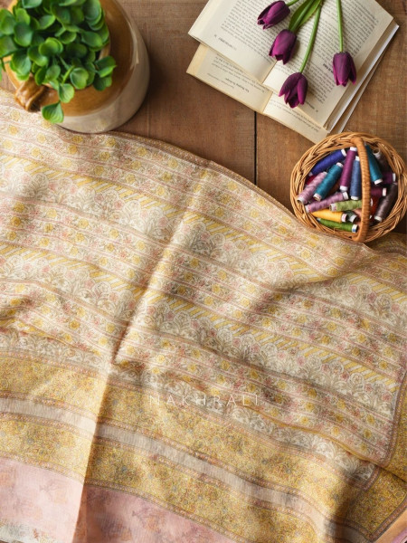 Chitralekha Cream Kota Saree with Elegant Weave