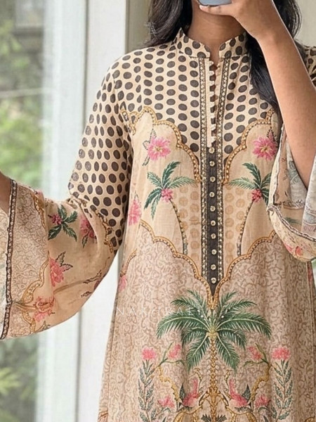 Cyprus Cream Kurta Pant Set