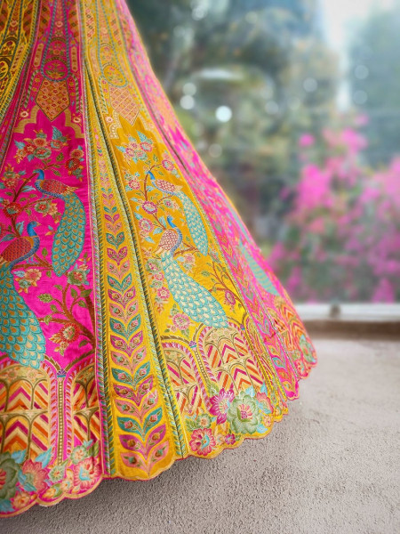Rangmayi Multicolor Unstitched Lehenga Set