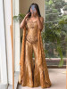 Kundan Ore Peach Sharara Set