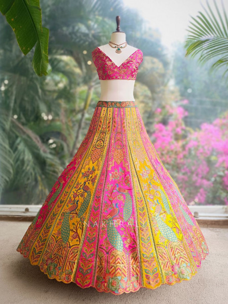 Rangmayi Multicolor Unstitched Lehenga Set