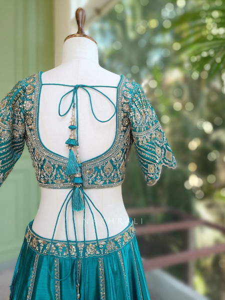 Rupanjali Rama Lehenga Set with Heavy Embroidery and Sequin Work