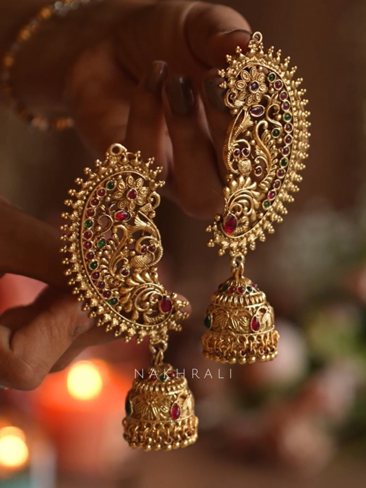 Image of Vani Golden Multi Beaded Ear Cuff