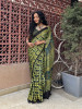 RangRekha Green Modal Saree with Printed Design