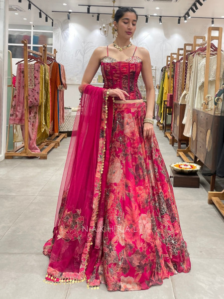 Mehfil Magic Multicolor Lehenga Set with Embroidery