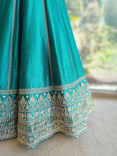 Rupanjali Rama Lehenga Set with Heavy Embroidery and Sequin Work