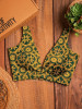 Rupansh Mustard Printed Blouse with Back Bow