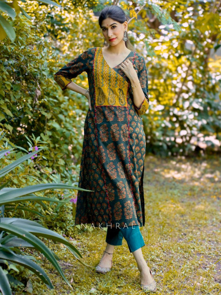 Vanita Kurta - Elegant Green Casual Wear