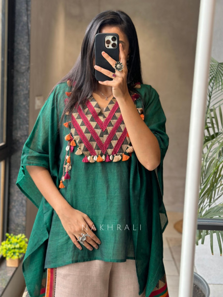 Meher Green Kaftan Set