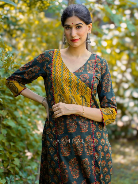 Vanita Kurta - Elegant Green Casual Wear