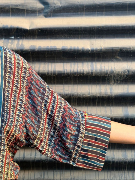 Tattva Black Art Modal Printed Shirt