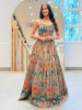 Rajvansh Green Indo Western Lehenga Set with Heritage Embroidery