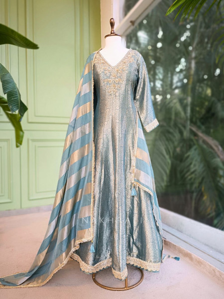 Kritika Green Anarkali Suit Set