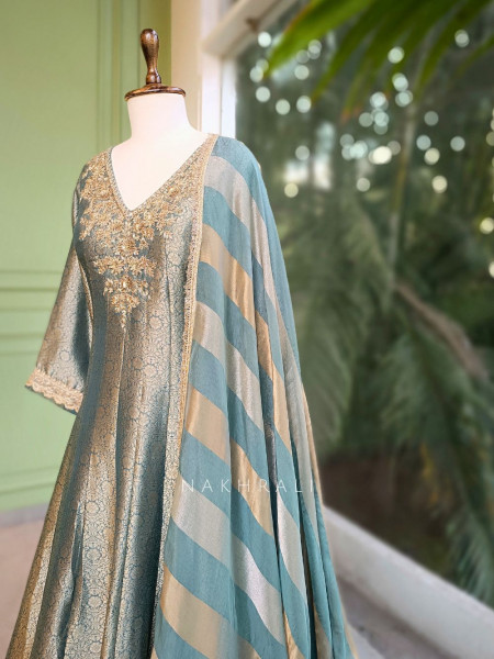 Kritika Green Anarkali Suit Set