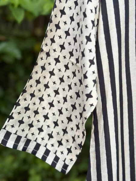 Vedya Cream Art Modal Printed Shirt