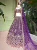 Rivanya Purple Embroidered Lehenga Set