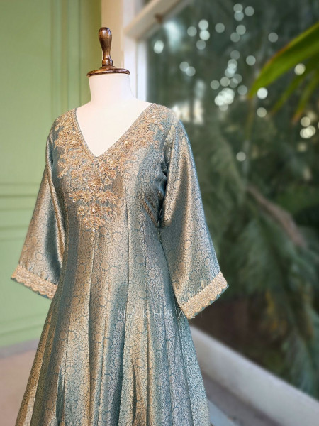 Kritika Green Anarkali Suit Set