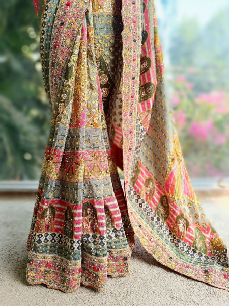 Rangrekha Printed Saree with Readymade Sequin Blouse