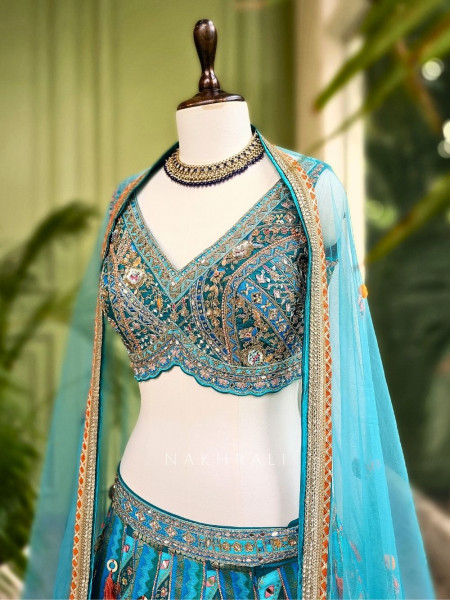 Allure Green Lehenga