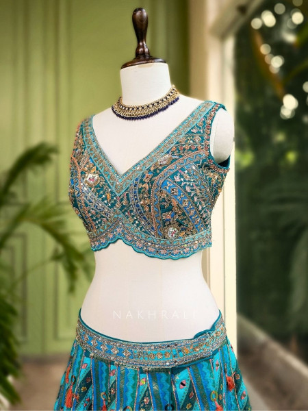 Allure Green Lehenga
