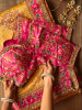 Samriddhi Mustard Saree with Embroidery &amp; Readymade Blouse