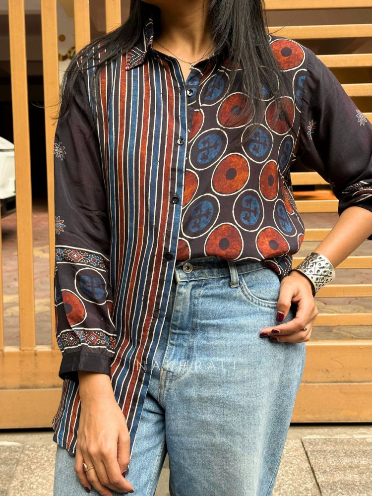 Image of Tattva Art Modal Printed Shirt