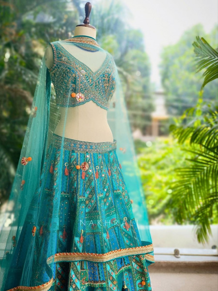 Allure Green Lehenga