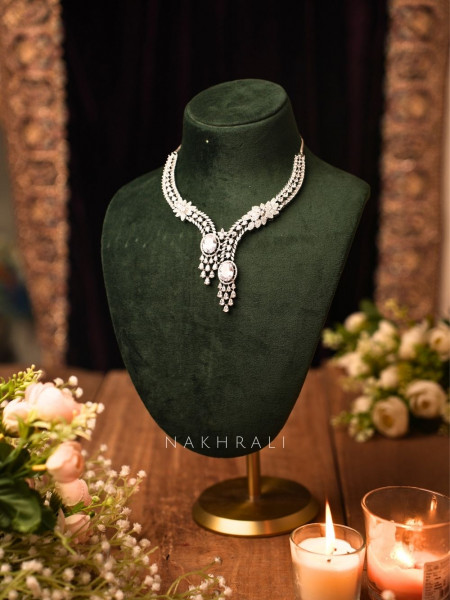 Aya Silver Necklace Set