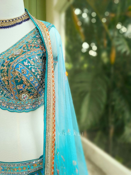 Allure Green Lehenga