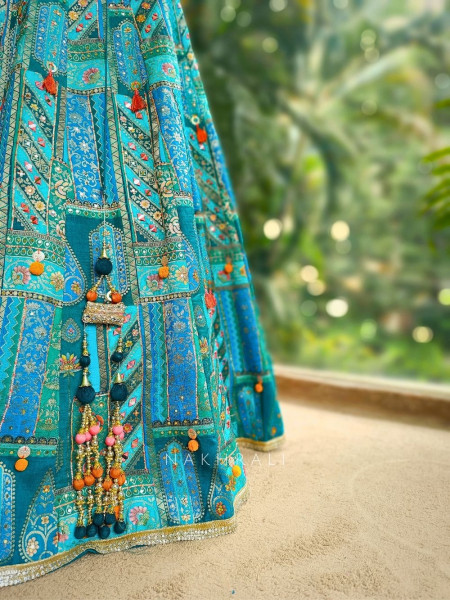 Allure Green Lehenga