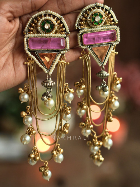 Himalayan Heirloom Kashmiri Statement Earrings