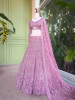 Kireva Pink Sequin Beaded Bridal Lehenga Set