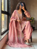 Ahana Pink Suit Set with Cut Dana and Zari Work