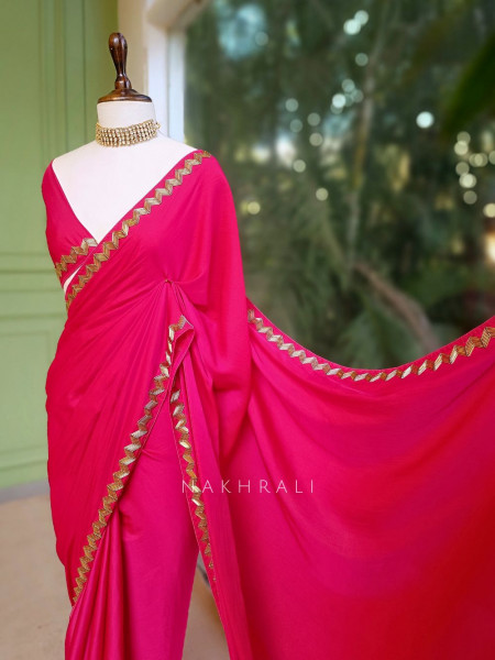 Utsara Red Saree