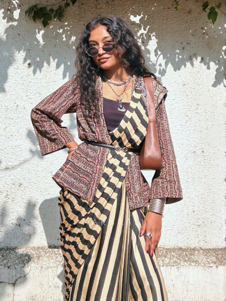 Flamingo Multicolor Printed Cotton Jacket