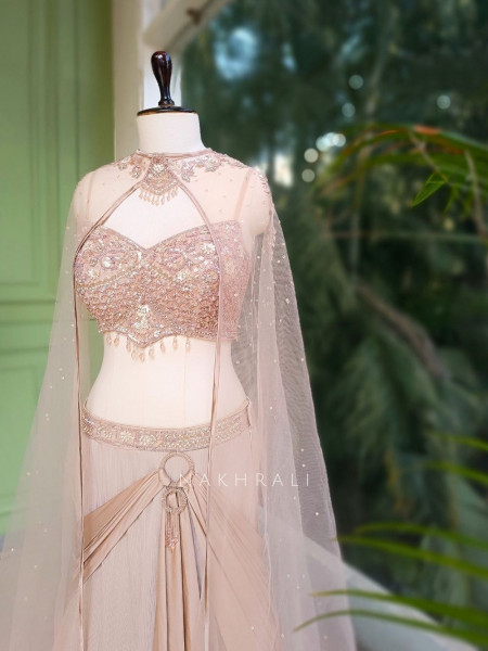 Rivelle Beige Indo Western Set