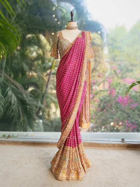 Rivana Saree with Zari and Sequin Heavy Work