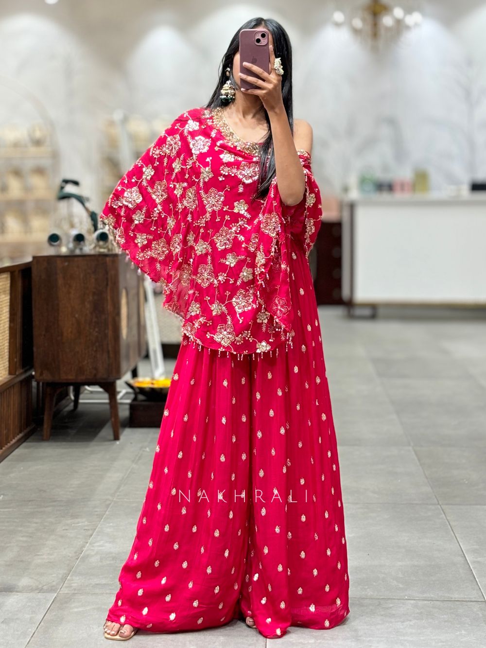 Wedding Plazo Jacket Dress Enchanted Garden Crop Top Palazzo