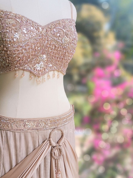 Rivelle Beige Indo Western Set