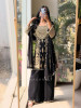 Zyara Black Suit Set with Cut Dana and Zari Work