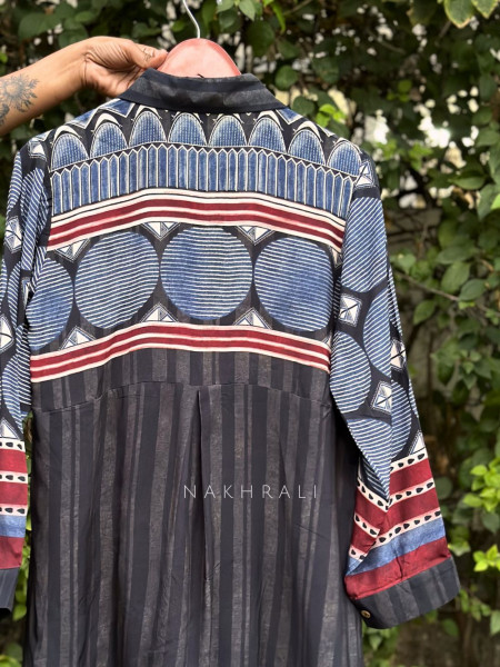 Vedya Black Art Modal Printed Shirt