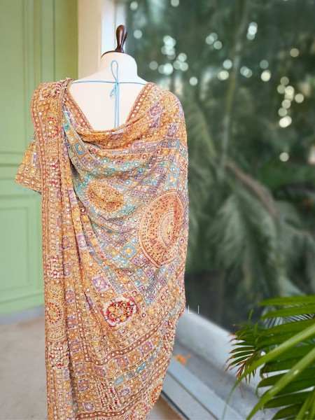 Rivana Saree with Zari and Sequin Heavy Work