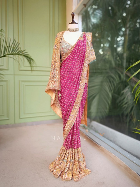 Rivana Saree with Zari and Sequin Heavy Work