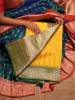 Kaashi Yellow Banarasi Silk Saree with Brocade Pallu