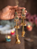 Chandrika Multicolo Kashmiri Long Jhumka Earrings