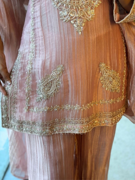 The Nizam Bib Onion Pink Suit Set