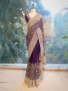 Vanya Wine Zari Sequin Saree