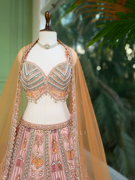 Zyrena Multicolor Embellished Lehenga Set