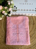 Ishira Pink Embroidered Cotton Dress Material Set