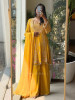 Zyara Yellow Suit Set with Cut Dana and Zari Work